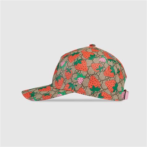 gucci print baseball hat for women